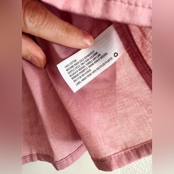 A New Day - Ruffle Sleeve Keyhole Button Blouse - Blush - Size S - Picture 4 of 4